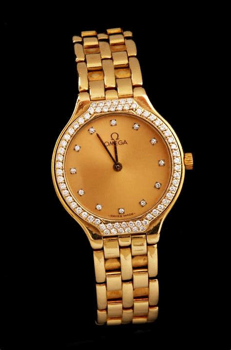 omega ladies gold wrist watches|omega watch women.